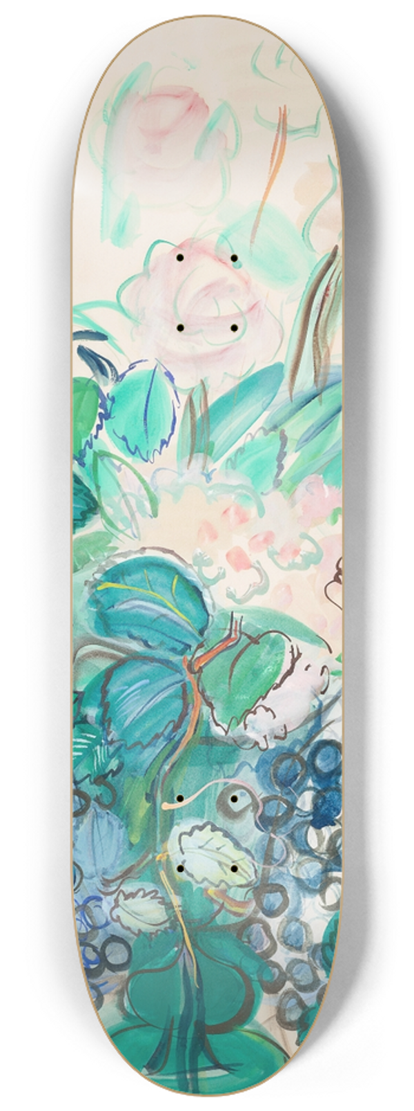 Raoul Dufy - Bouquet  la grappe et aux roses 8.25 inch art skate deck