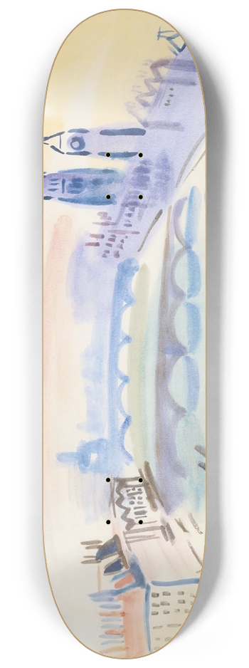 Raoul Dufy - La Tamise, Londres 8.25 inch art skate deck