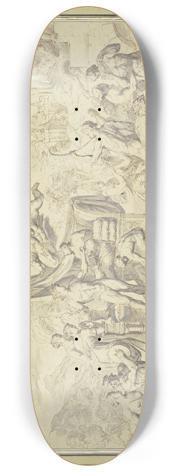 Raymond Lafage - Bacchus and Ariadne 8.25 inch art skate deck