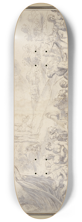 Raymond Lafage - Vermhlung des Bacchus und der schlafenden Ariadne 8.25 inch art skate deck
