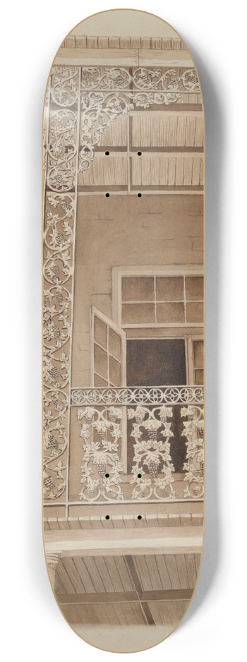 Ray Price - Cast Iron Balcony Rail 8.25 inch art skate deck