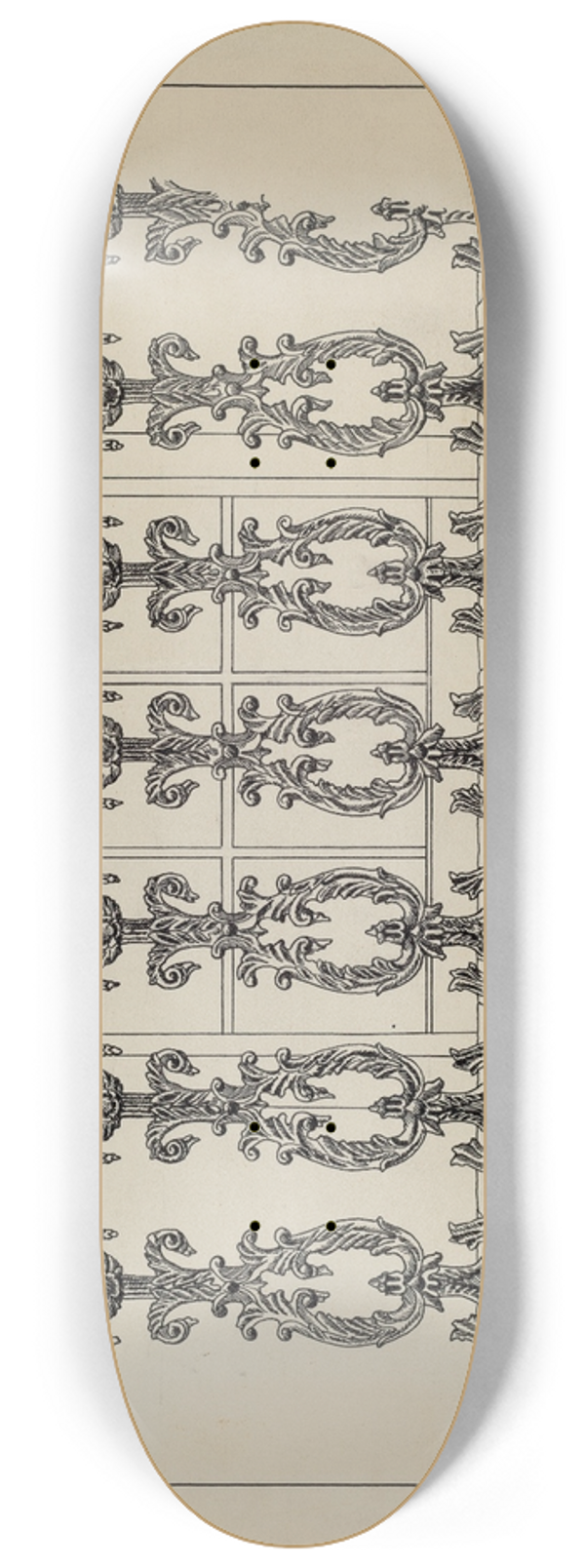 Ray Price - Cast Iron Balcony Rail 8.25 inch art skate deck