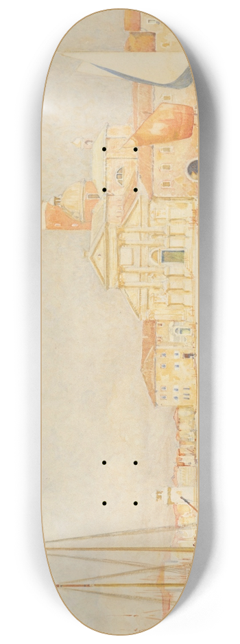 Reginald Barratt - San Giorgio Maggiore, Venice 8.25 inch art skate deck