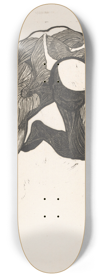 Reijer Stolk - Anatomical study of the neck, arm and leg muscles of a man, Reijer Stolk 8.25 inch art skate deck
