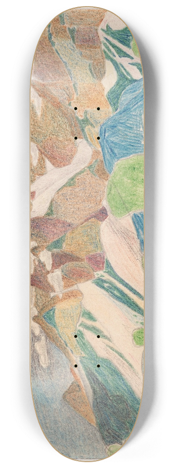 Reijer Stolk - Mountain landscape 8.25 inch art skate deck