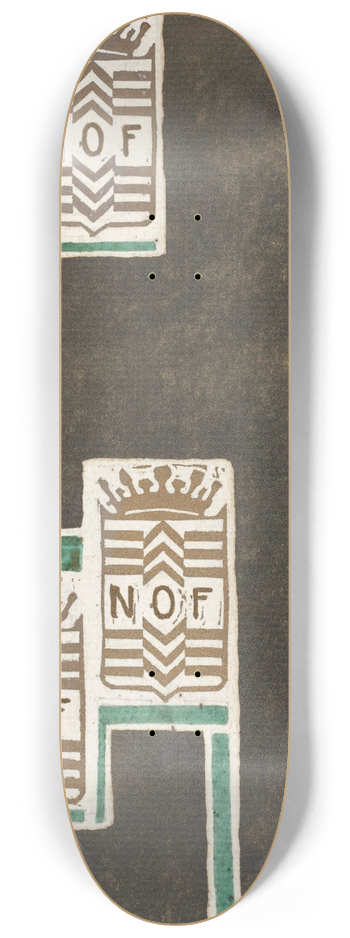 Reijer Stolk - Ontwerp voor affiche voor Delftsche Slaolie 8.25 inch art skate deck