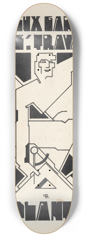 Reijer Stolk - Ontwerp voor ex libris voor D.H. Plantenga 8.25 inch art skate deck