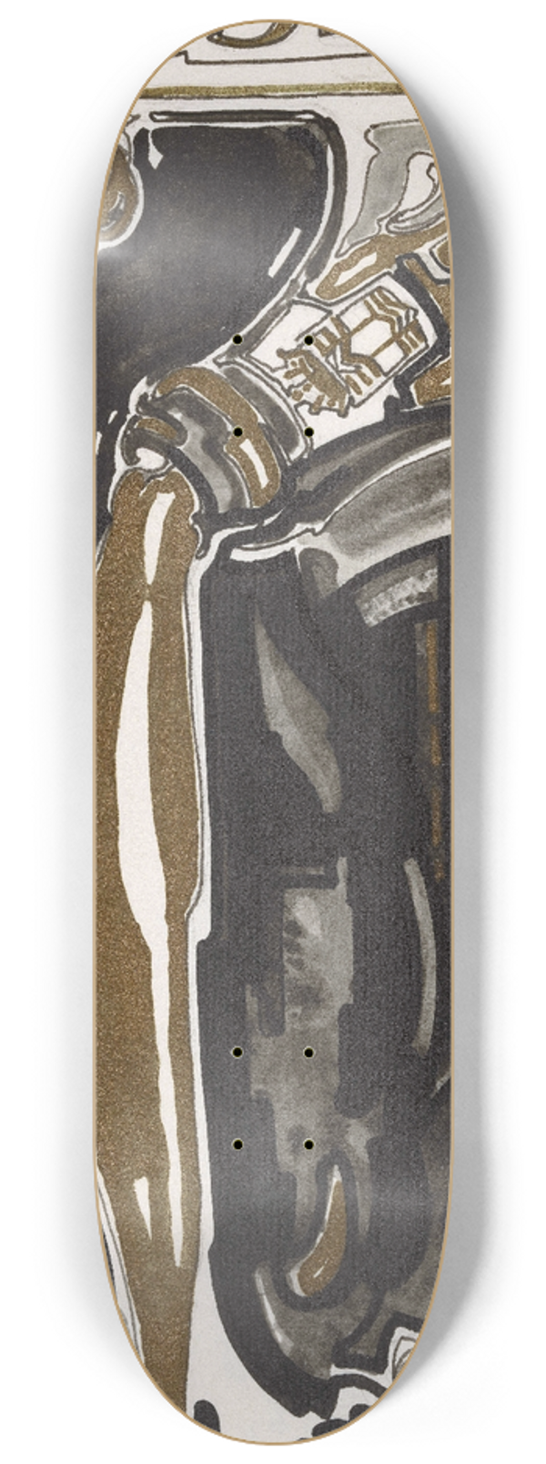 Reijer Stolk - Ontwerp voor reclame voor `Delftsche Slaolie 8.25 inch art skate deck