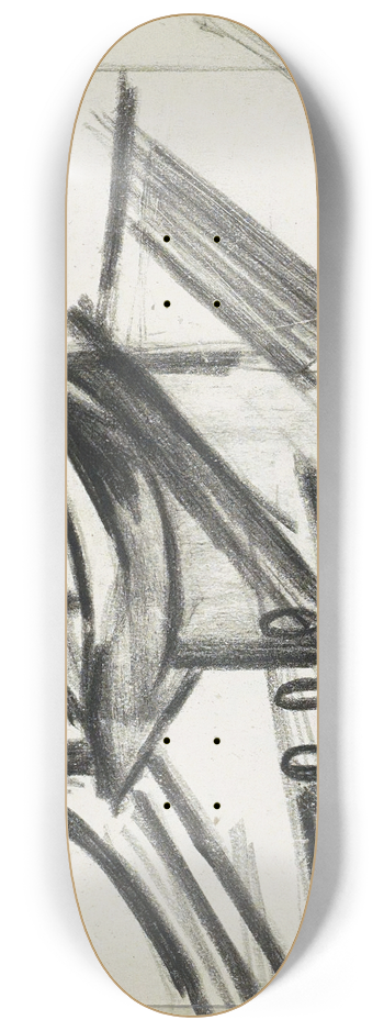 Reijer Stolk - Zeilboot op een werfhelling 8.25 inch art skate deck