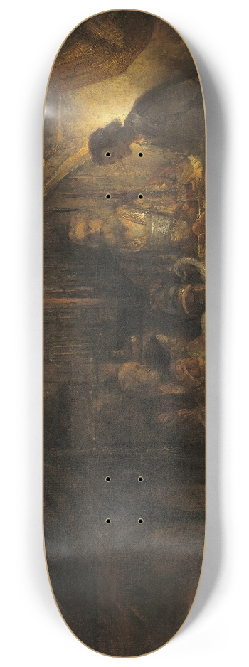 Rembrandt van Rijn - Philemon and Baucis 8.25 inch art skate deck