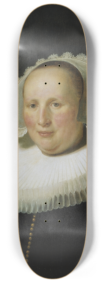 Rembrandt van Rijn - Portrait of Maertgen van Bilderbeecq 8.25 inch art skate deck