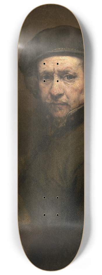 Rembrandt van Rijn - Self-Portrait 8.25 inch art skate deck