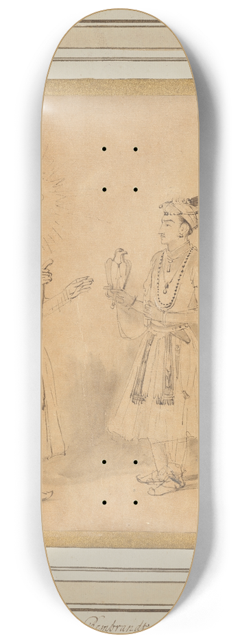 Rembrandt van Rijn - Shah Jahan and Dara Shikoh 8.25 inch art skate deck