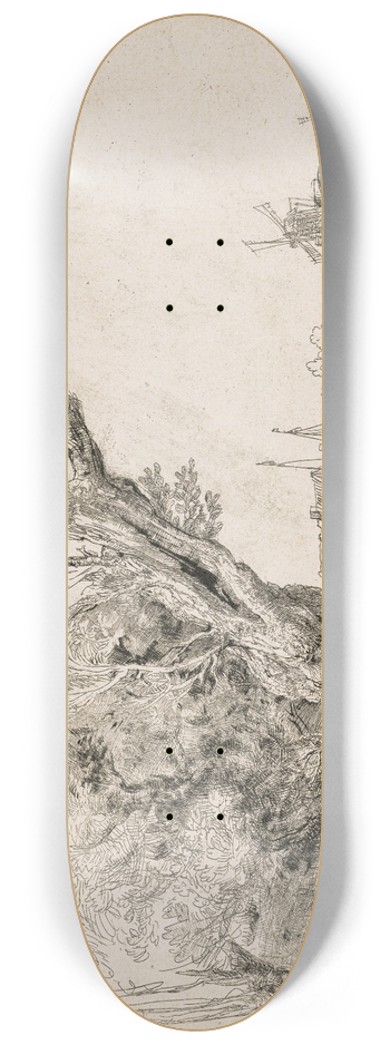 Rembrandt van Rijn - The Omval 8.25 inch art skate deck