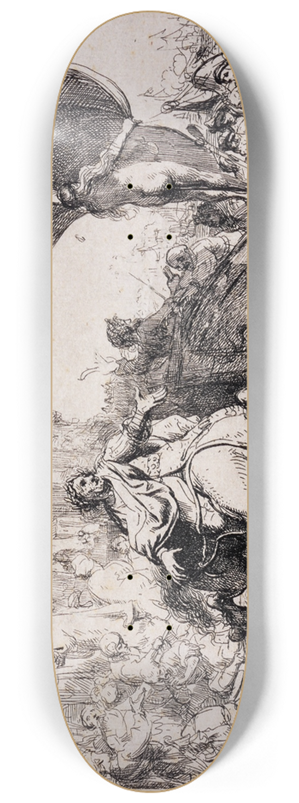 Rembrandt van Rijn - The Ship of Fortune 8.25 inch art skate deck