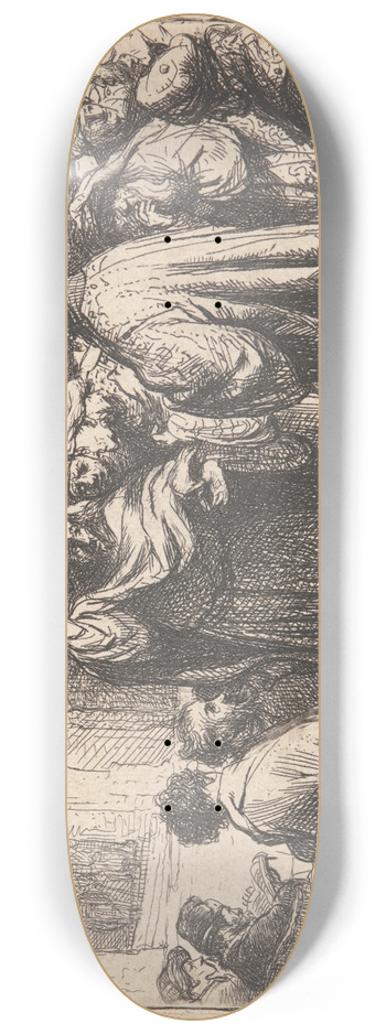 Rembrandt van Rijn - The Tribute Money 8.25 inch art skate deck