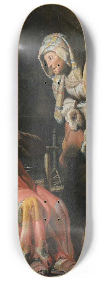Rembrandt van Rijn - Tobit and Anna with the Kid 8.25 inch art skate deck