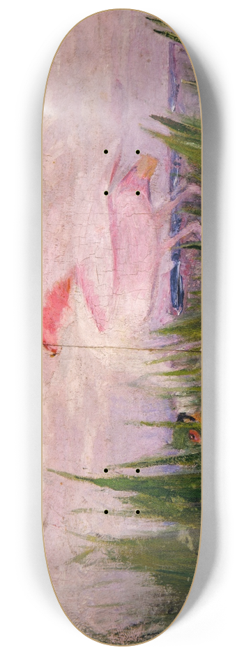 Abbott Handerson Thayer - Roseate Spoonbill, study for book Concealing Coloration in the Animal Kingdom 8.25 inch art skate deck