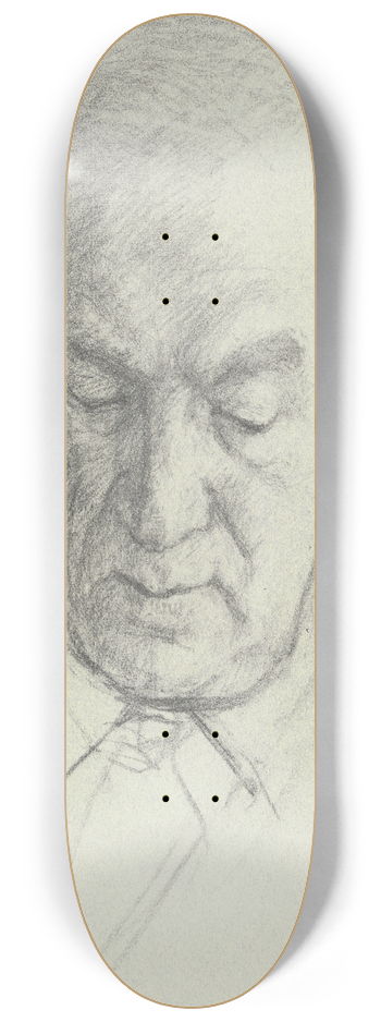 Arno Knig - Portrait of Benno Reifenberg II 8.25 inch art skate deck