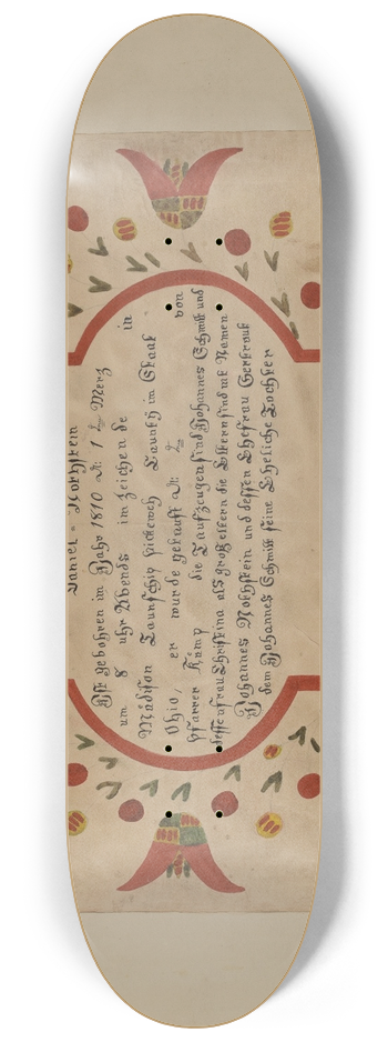 Richard Barnett - Fraktur 8.25 inch art skate deck