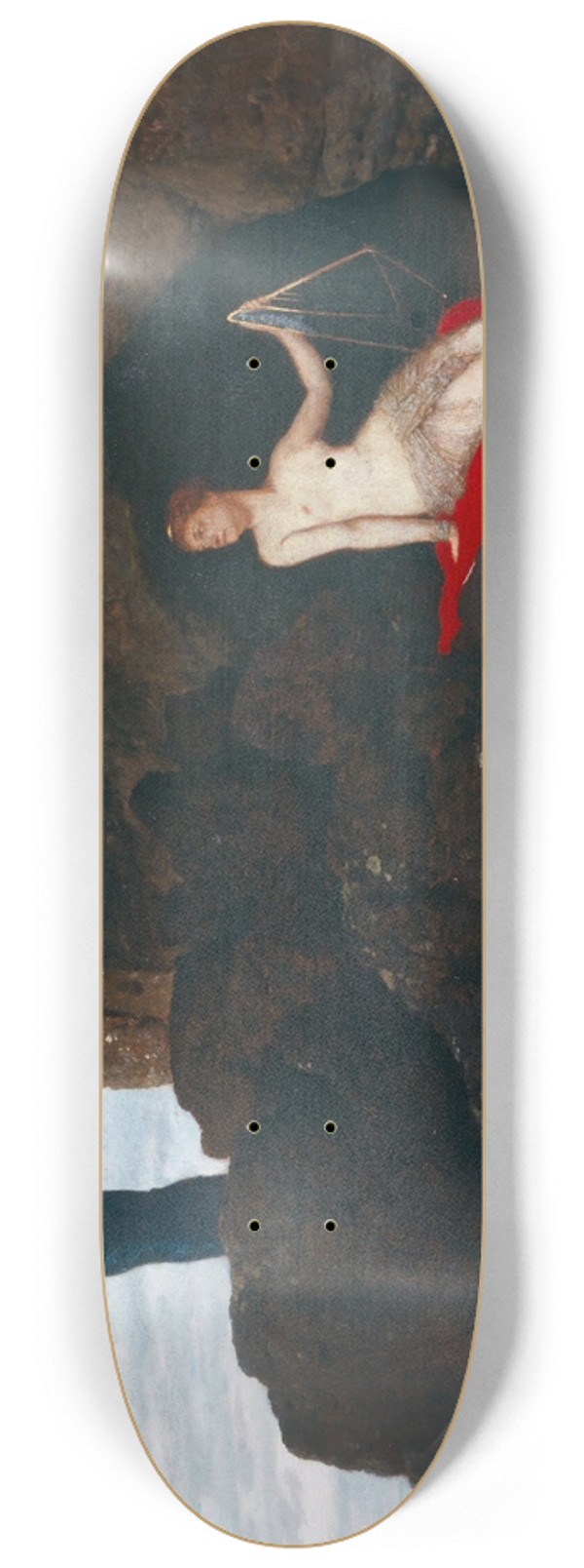 Arnold Bcklin - Odysseus and Calypso 8.25 inch art skate deck