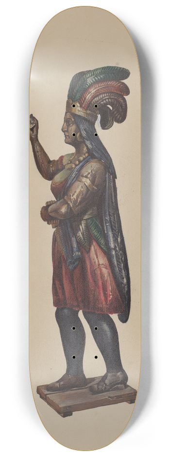 Richard F. Smith - Cigar Store Indian 8.25 inch art skate deck