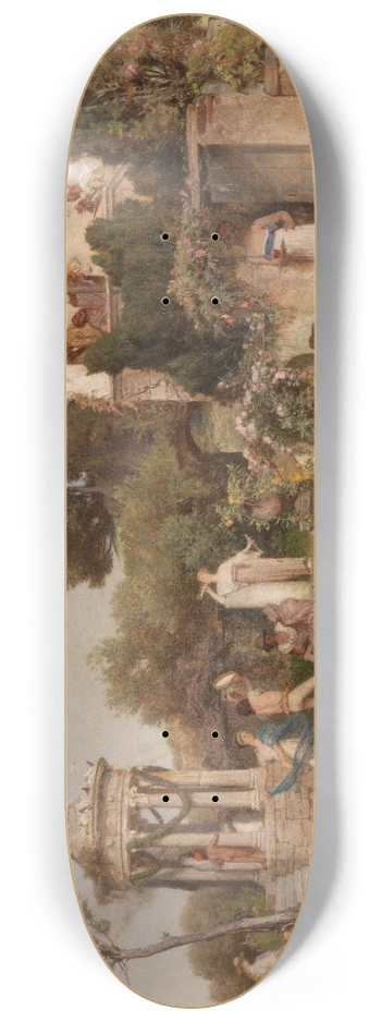 Arnold Bcklin - Roman wine tavern 8.25 inch art skate deck