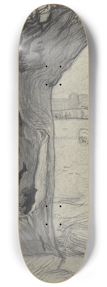 Richard Nicolas Roland Holst - Knotwilg in een weidelandschap 8.25 inch art skate deck