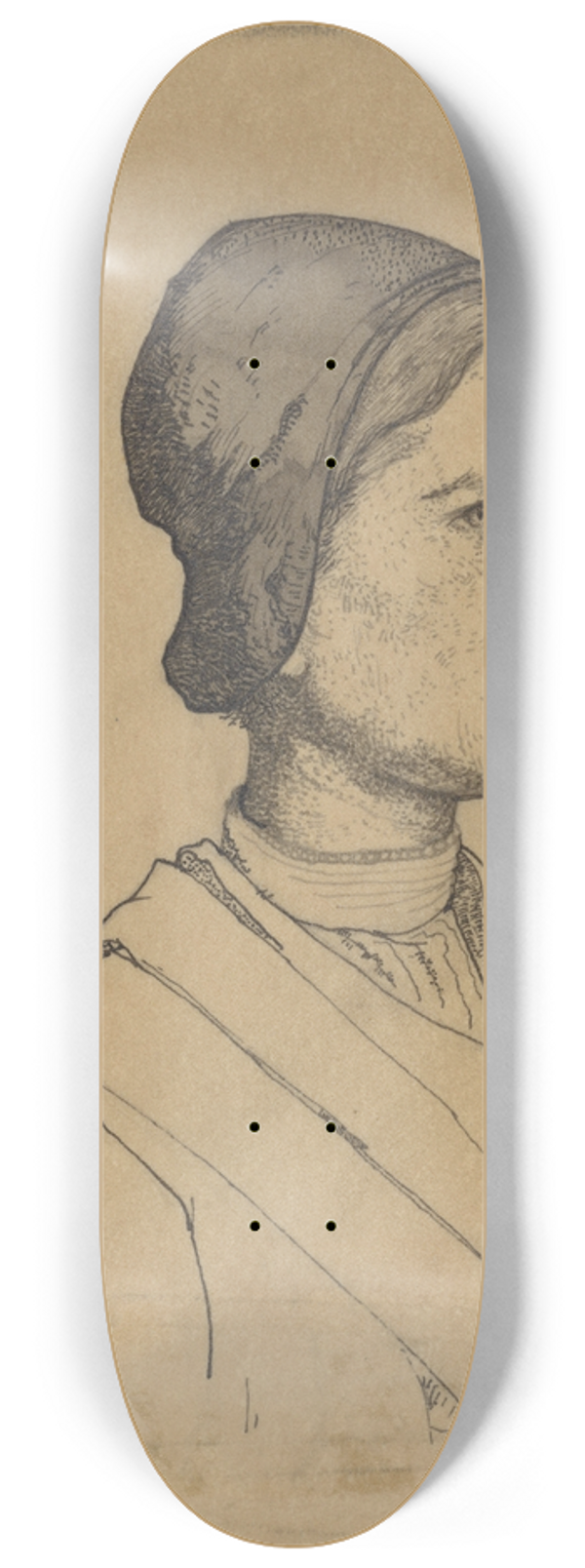 Richard Nicolas Roland Holst - Kop van een vrouw met kapje 8.25 inch art skate deck