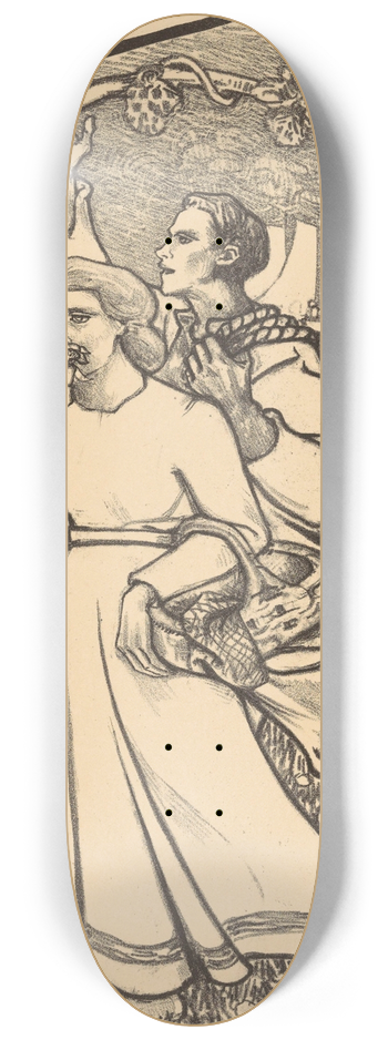 Richard Nicolas Roland Holst - Meisje met een mand en jongen met een touw 8.25 inch art skate deck