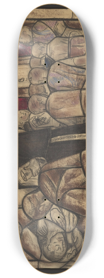 Richard Nicolas Roland Holst - Ontwerp voor raam in het Stadhuis in Amsterdam 3 8.25 inch art skate deck