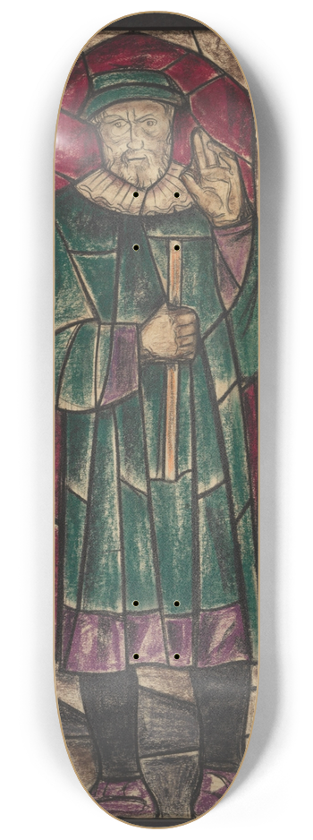 Richard Nicolas Roland Holst - Ontwerp voor raam in het Stadhuis in Amsterdam 4 8.25 inch art skate deck