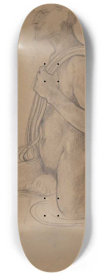 Richard Nicolas Roland Holst - Staand mannelijk naakt in het water met touw over de schouder 8.25 inch art skate deck