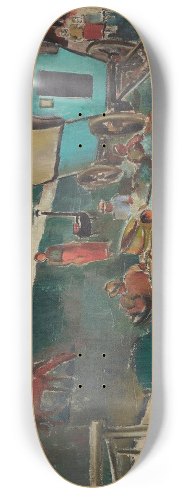 Arnold Fiechter - Gypsy Camp In Alsace 8.25 inch art skate deck