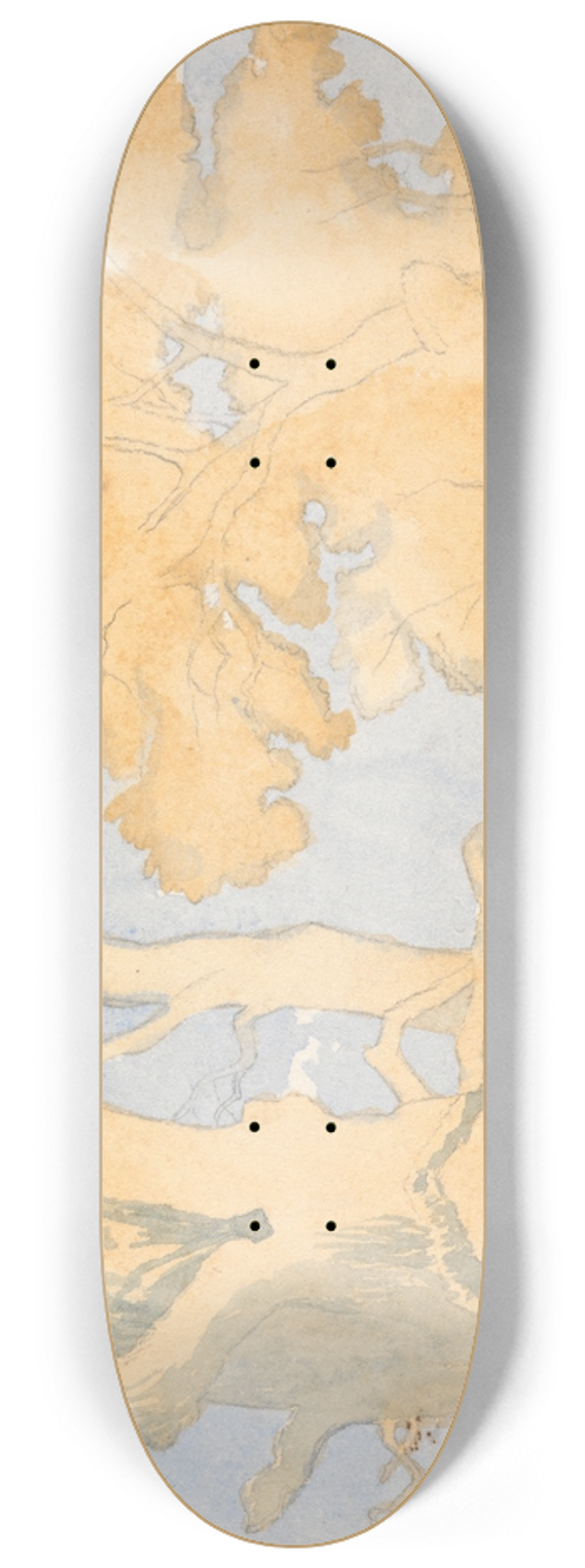 Richard Pettigrew Leitch - Trees 8.25 inch art skate deck