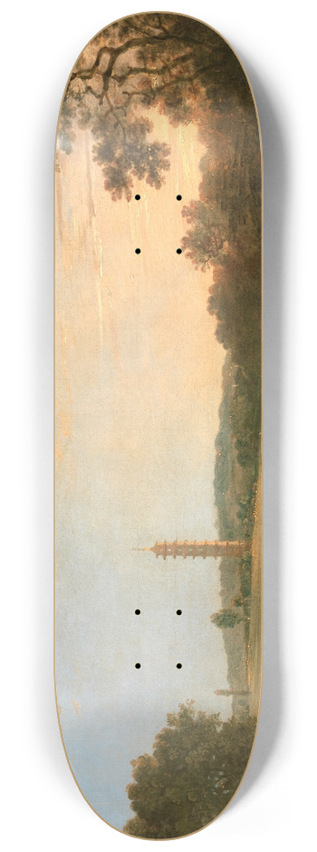 Richard Wilson - Kew Gardens- The Pagoda and Bridge 8.25 inch art skate deck