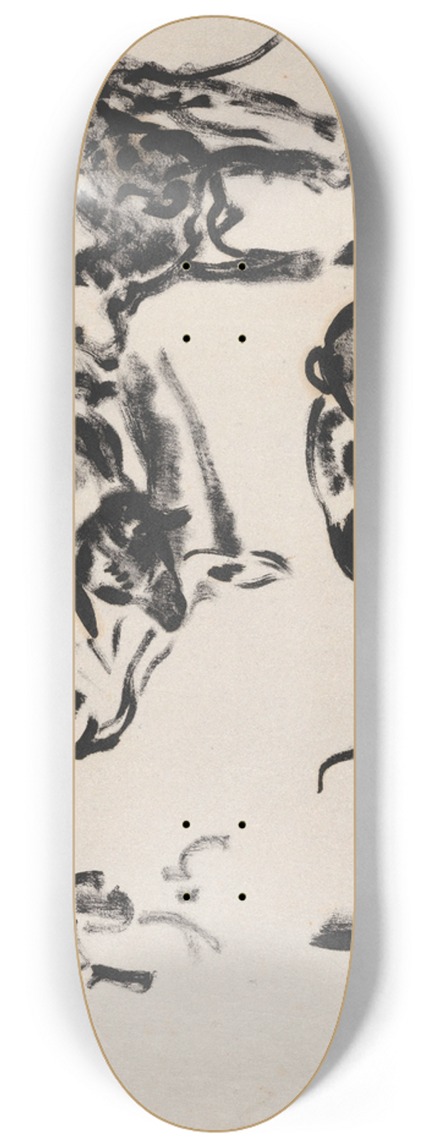 Rik Wouters - Study of Dogs 8.25 inch art skate deck