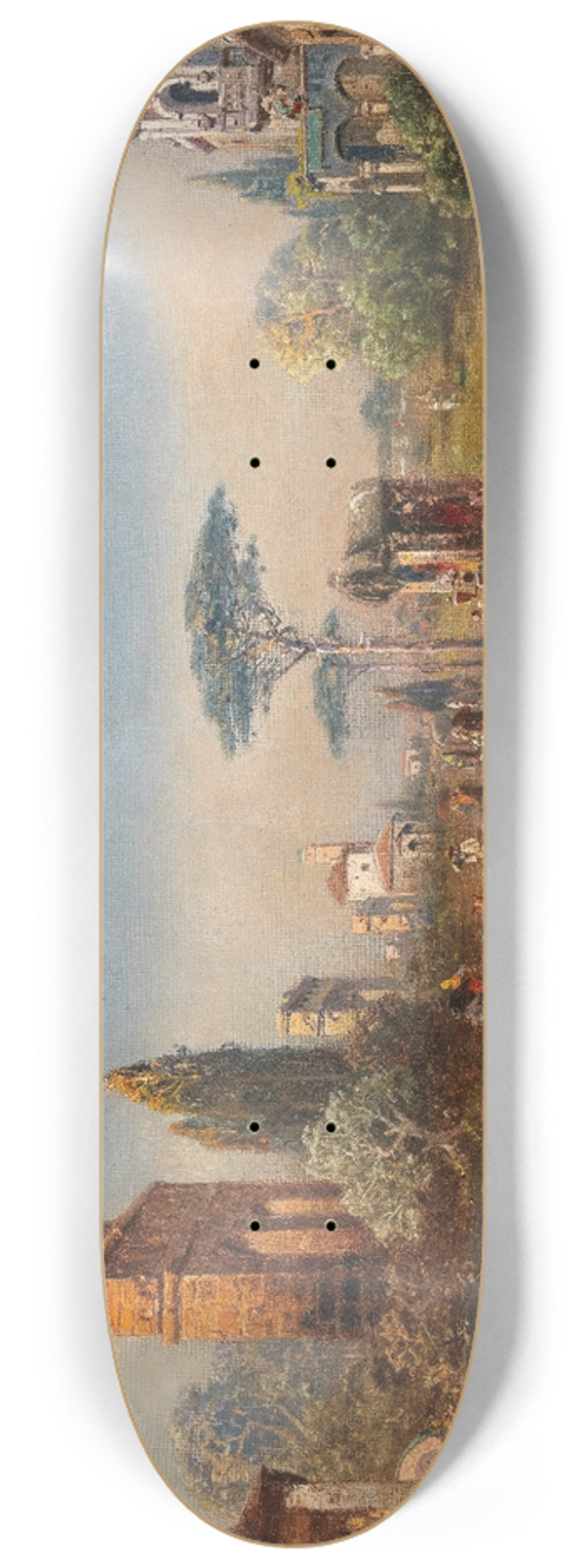 Robert Alott - A View of the Via Appia 8.25 inch art skate deck