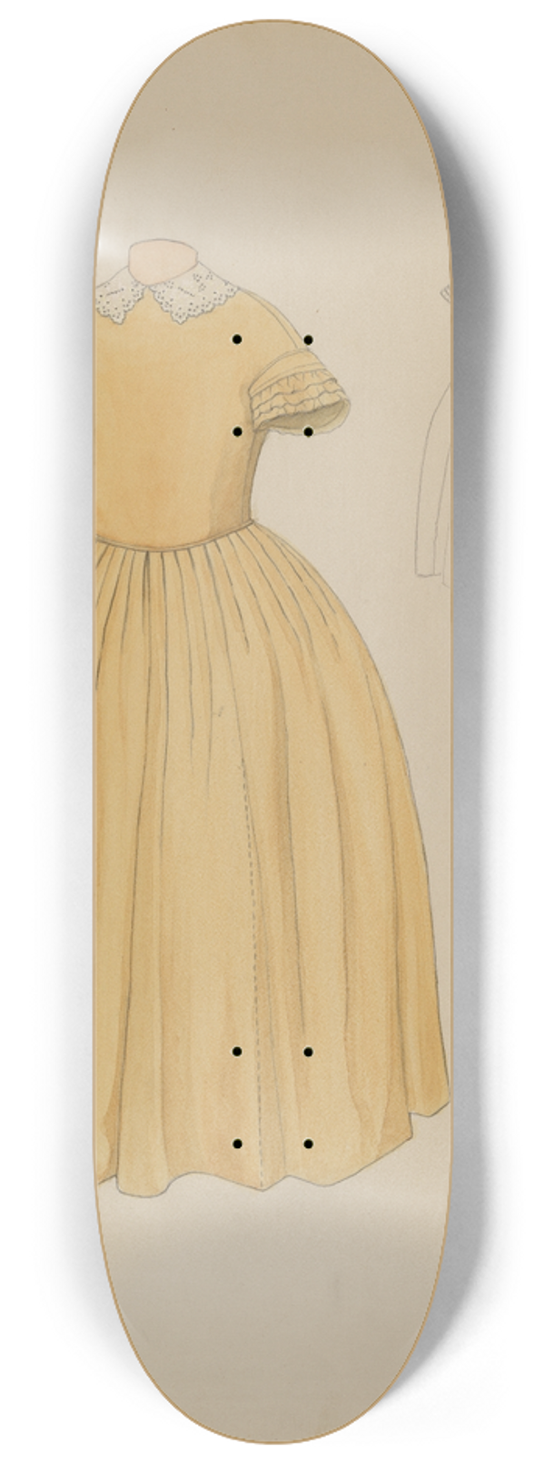 Roberta Spicer - Childs Dress & Collar 8.25 inch art skate deck