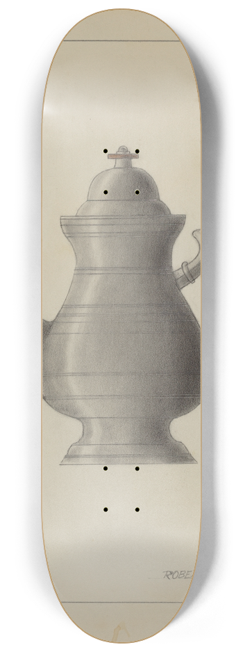 Robert Brigadier - Pewter Coffee Pot 8.25 inch art skate deck
