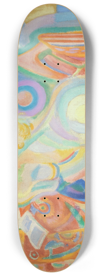 Robert Delaunay - Femme nue lisant (Nude Woman Reading) 8.25 inch art skate deck