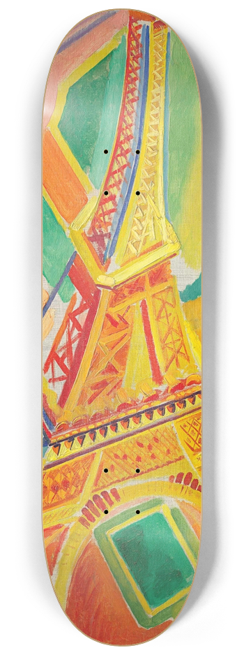 Robert Delaunay - La Tour Eiffel 8.25 inch art skate deck