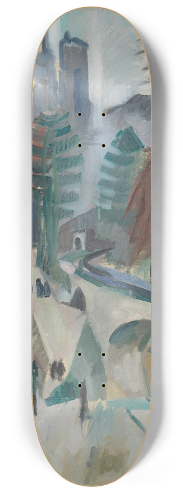 Robert Delaunay - Paysage De Laon 8.25 inch art skate deck