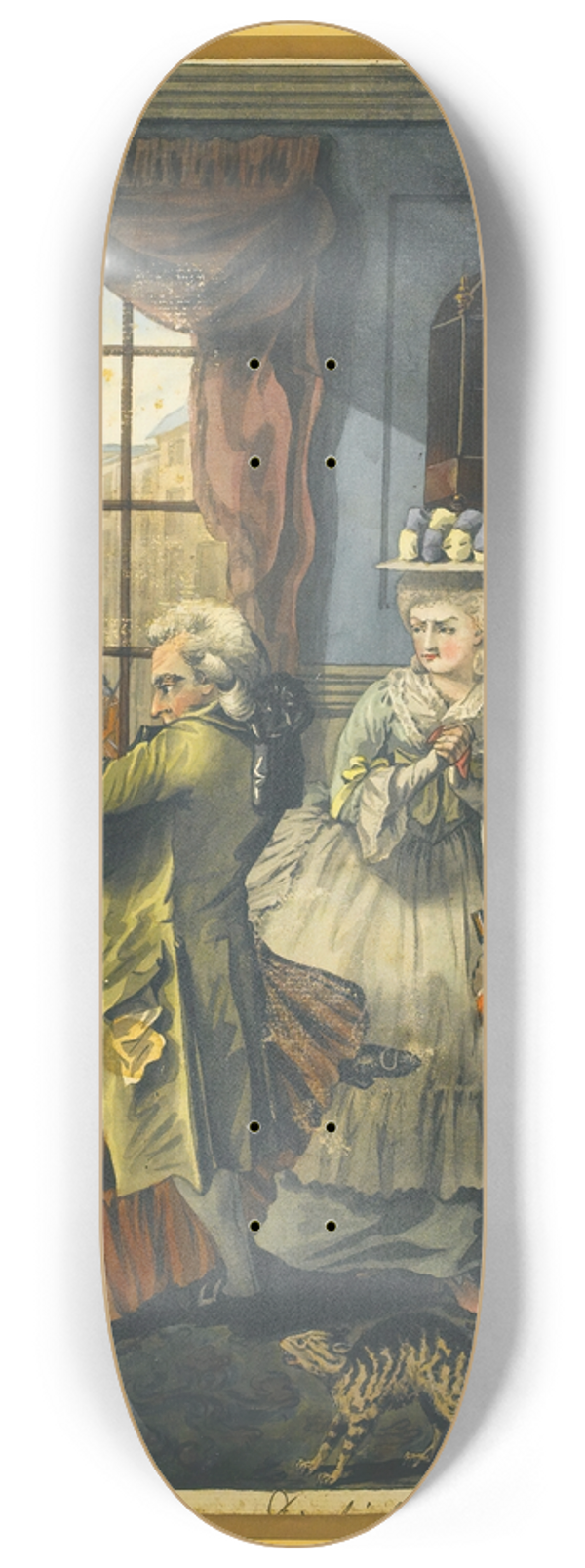 Robert Dighton - The London Dentist 8.25 inch art skate deck