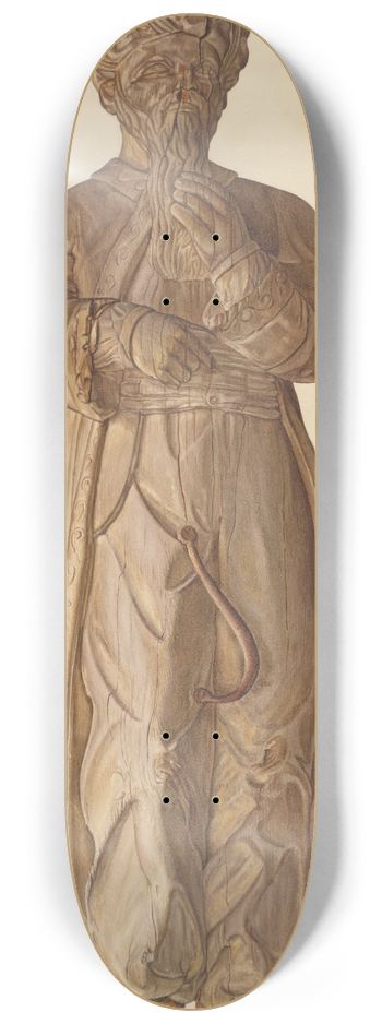 Robert Galvin - Circus Wagon Figure  Turk 8.25 inch art skate deck