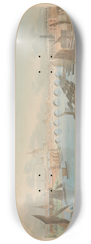 Robert Havell - A View of Blackfriars Bridge and St. Pauls 8.25 inch art skate deck