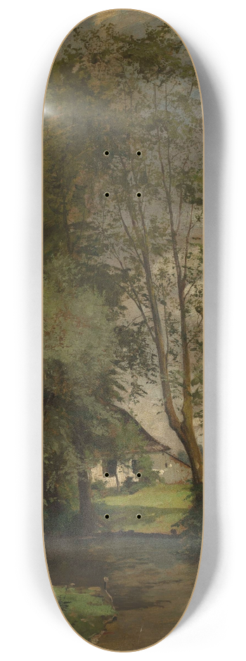 Robert liwiski - Countryside landscape 8.25 inch art skate deck