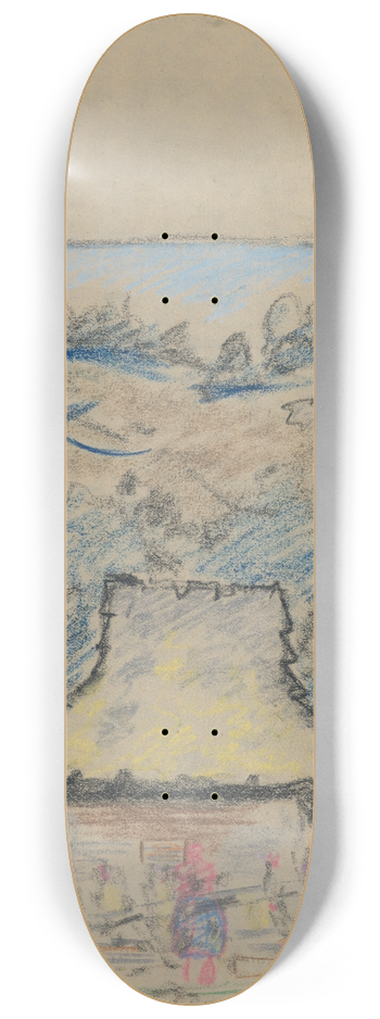Arnold Peter Weisz-Kubnan - Landscape Sketch 8.25 inch art skate deck