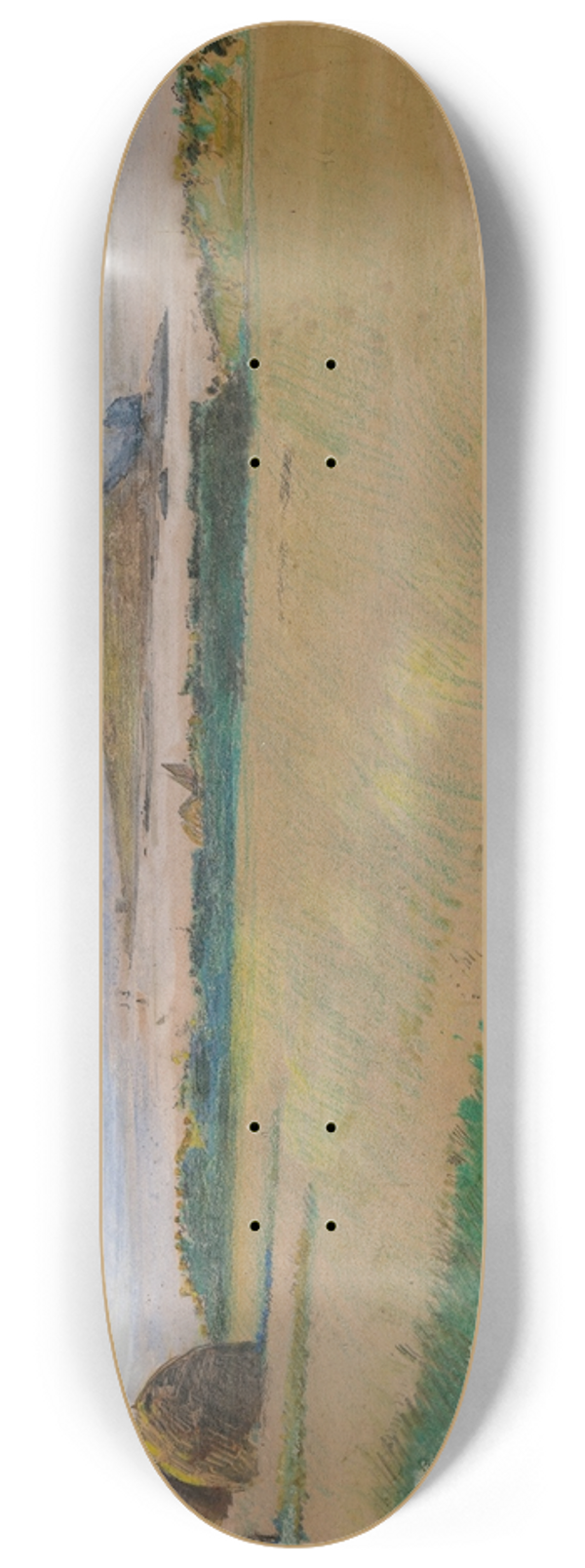 Robert Ponsonby Staples - Irelands Eye from Howth 8.25 inch art skate deck