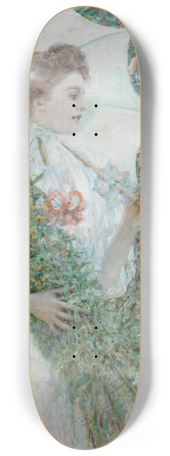 Robert Reid - The White Parasol 8.25 inch art skate deck